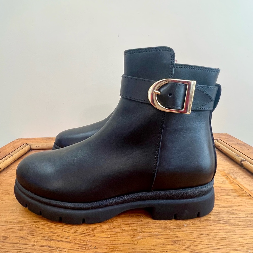 NEW Coach And Four Women’s Leather Blazer Bootie Black Size 9.5